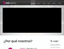 Tablet Screenshot of andlogistics.com